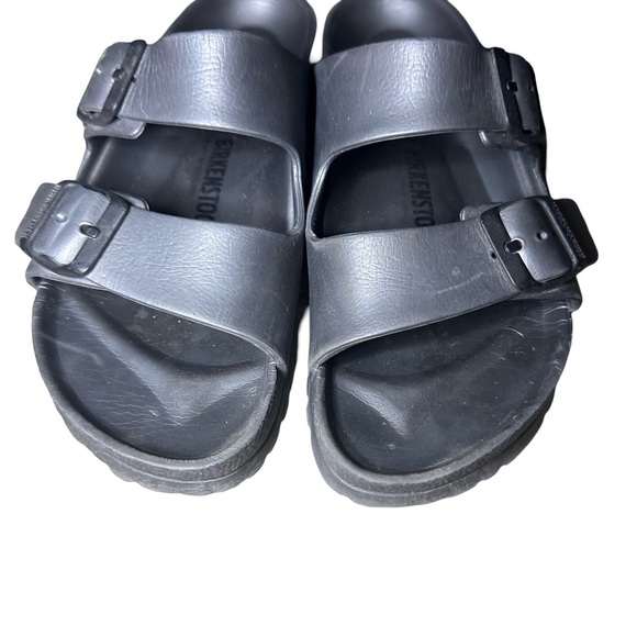 Birkenstock Eva Plastic Gray Two Strap Sandals Women’s Size 36 ~ 5/5.5 Arizonas - Picture 5 of 8